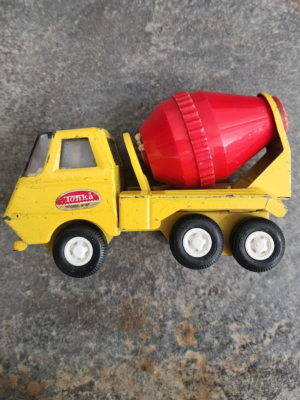 Vintage 70s Pressed Steel Lot Of 5 Tonka & Miniflex- Cement Truck, Firetruck